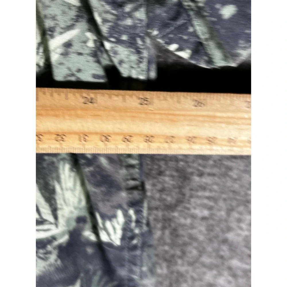 The North Face Mens XXL Green Floral Circular Design Cotton Short Sleeve Shirt